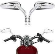 Sportster Motorcycle Mirrors, Side Rearview Mirrors, Long Stem for Sportster Dyna Softail Road King Street Electra