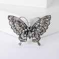 thumbnail image 3 of Xinyolin Women's Retro Butterfly Brooch - Rhinestone-Decorated, Anti-Slip, Wear-Resistant, Versatile for Jackets, Hats, Scarves, & Garment Accessories, Perfect for Proms & Parties, 3 of 8
