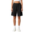 thumbnail image 6 of vigerkar Women Oversized Sweat Shorts Elastic Casual Loose Y2k Bermuda Shorts Knee Length Athletic Joggers with Pockets (Black, 5XL), 6 of 8