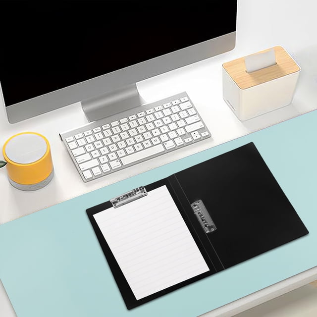 Fesfesfes A4 Document Folder Double Clip Board Folder Paper Organizer Portable File Holder for Office Business Meeting Document Storage