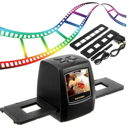 35/135MM Slide Film Scanner High Resolution 3600dpi 5.0 Mega Pixels Photo Scanner Mini Portable Negative Digital Film Converter LCD with US Plug (The Best Portable Scanner)