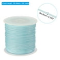 thumbnail image 2 of Uxcell 0.8mm x 109 Yard Nylon Satin Cord 0.8mm Beading String Braided Rope, Sky Blue, 2 of 6