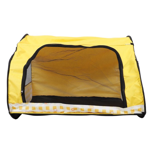 OUNONA Casa Plegable Para En Color Amarillo De Material Y Resistente Para Mascotas