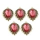 thumbnail image 2 of 5 unids/ colgante de piedra de cristal de aleación para collar de mujer accesorios de llavero Vino rojo perfke Aleación de cristal colgante, 2 of 8