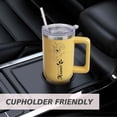 thumbnail image 5 of Personalized Tumbler Custom Name Birth Flower Floral 40 oz Tumblers with Handle and Straw Stainless Steel Insulated Personalized Coffee Cup Mug Christmas Birthday Gifts for Men Women, 5 of 7
