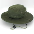 thumbnail image 2 of Audhol Hot Summer Bucket Hat Outdoor Hiking Fishing Hat Fisherman's Hat Casual Jungle Round Brimmed Hat Men's And Women's Hiking Hats Winter Soft Faux Fur Plush Bucket Hat Green1 One Size, 2 of 3