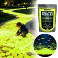 thumbnail image 2 of 600 Pieces Glow in The Dark Pebbles 0.59in Decorative Stones for Garden Aquarium Walkway Decoration, 2 of 8