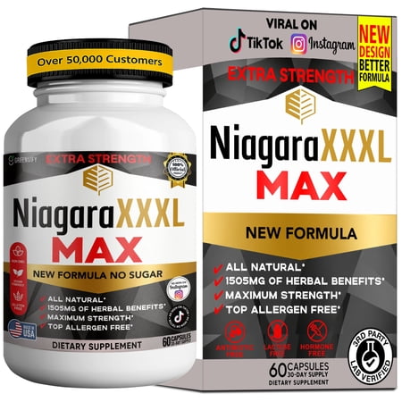 GreenVify NiagaraXXXL Max Men’s Vitality & Performance Support Supplement