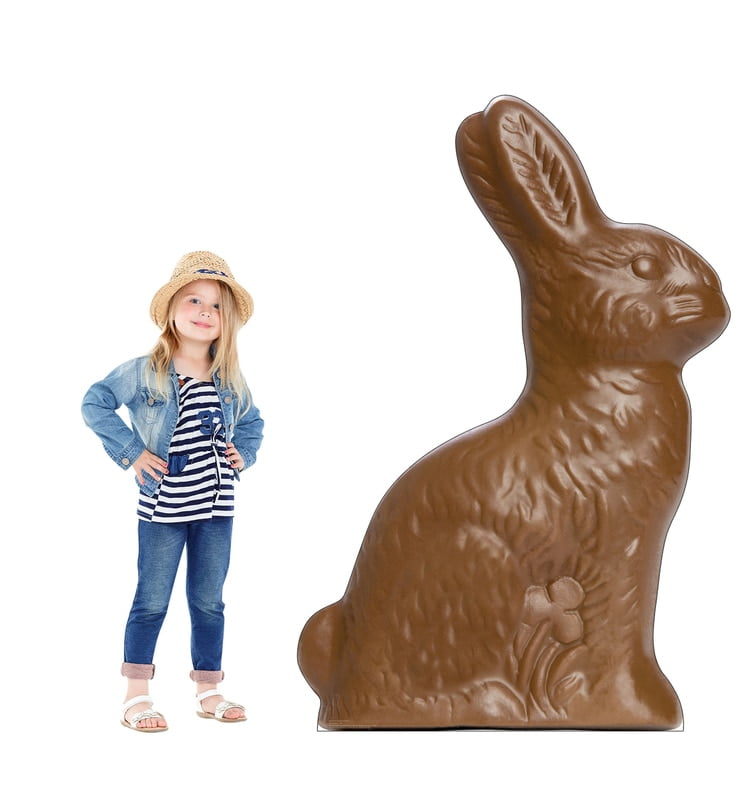 Chocolate Easter Bunny Cardboard Cutout