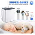 thumbnail image 5 of Portable Washing Machine 17.6Lbs Capacity Washer&Dryer Combo 2 In 1 Mini Compact Twin Tub Laundry Washer(11Lbs) & Spinner(6.6Lbs) with Gravity Drain Pump for Apartment,Dorms,RV Camping(grey+white), 5 of 7