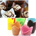 thumbnail image 4 of Ludlz 50Pcs Tulip High Temperature Resistant Cupcake Liners , Muffin Baking Cupcake Liners Holders, Baking Cups, Cupcake Wrapper for Party, Wedding, Birthday, Christmas Cupcake Liners, 4 of 8