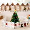 thumbnail image 4 of HaoXun Retros Luminous Foldable Snow Scene Wooden House Christmas Tree Fence - Multicolor Holiday Decoration with Lights for Xmas Home Party Indoor Outdoor Decor, 4 of 9
