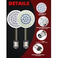 thumbnail image 3 of GHSDFBB 1157 LED Motorcycle Turn Signals 2" Bullet Front Rear Turn Signals Lens Covers Kit Compatible for 1986-2024 Harley Touring Street Glide Dyna Sportster Softail Electra Road Glide Iron 883, 3 of 7