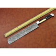 thumbnail image 2 of 15" long Damascus steel Salmon Knife 9" cutting edge, 6" long Multi color scale, 2 of 6