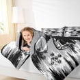 thumbnail image 4 of Homewish Rugby Gamer Queen Comforter Set,Football Sport City Bedding Sets,Gray Black Bedding Comforter Set For Teens,Super Cozy Room Decor Reversible,3 Pieces, 4 of 8