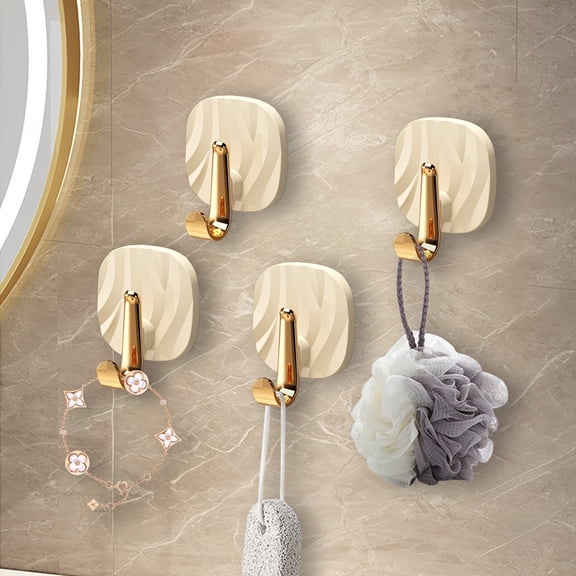 Hooks under $5! kkbbma Decorative Wall Hooks, Self Adhesive Hooks, Anti-Slip Wall Hooks for Kitchen, Bathroom