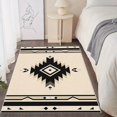 thumbnail image 6 of 4'x6' art nouveau rug boho washable rug padded rug print rug chic rug, 6 of 9