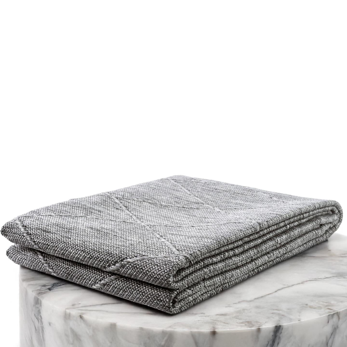 Luxe Weavers Non-Slip Washable Outdoor Gray 6x9 Area Rug, Modern Geometric Carpet