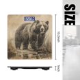 thumbnail image 2 of High Precision Body Weight Scale Smart Bathroom Scales with Large LCD Display(400lbs),Decorative for Bedroom-Vintage Illustration Of Old Grizzly Bear Standing In The Water, 2 of 4