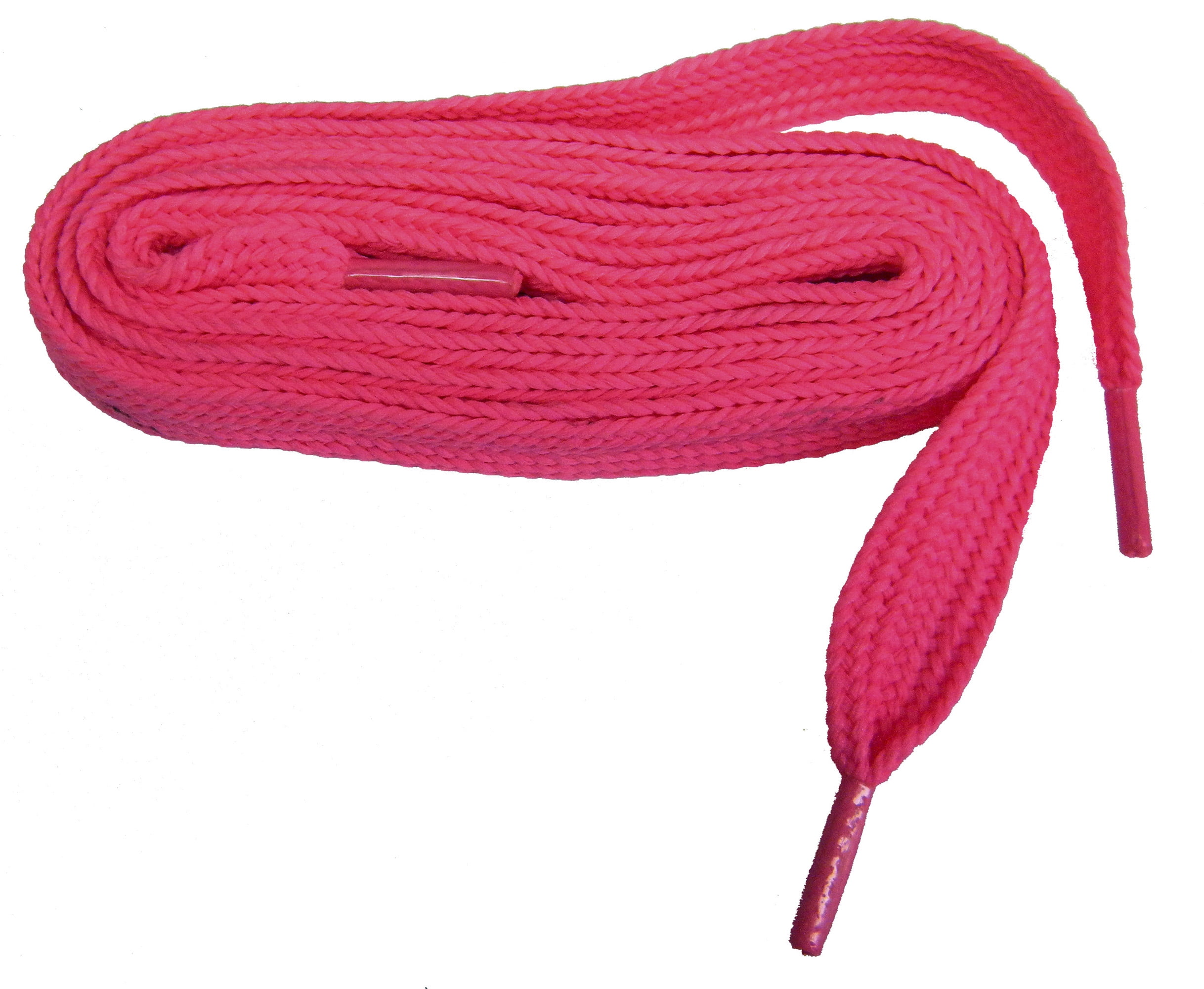 String Shoelace 2 Pairs Round Athletic Sport Sneaker "Hot Pink" 27",36",45",54" 
