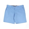 thumbnail image 2 of CLUBROOM Mens Light Blue Expandable Waist Straight Leg Regular Fit Performance Stretch Shorts 44 Waist, 2 of 3