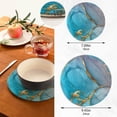 thumbnail image 3 of Marble Texture 2 Pack Pot Holders Trivets, Heat Resistant Hot Pads for Kitchen Table Decoration Trivets for Hot Dishes/Pot/Bowl/Teapot/Kitchen Hot Pads Trivets, 7" + 9.45", 3 of 7