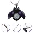 thumbnail image 3 of Shisuyan Montre Rétro de Poche pour Enfants avec Design Coccinelle Violette en Acier Inoxydable 43.5*2.5Cm Lot de 1, 3 of 8