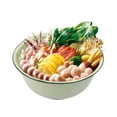 thumbnail image 5 of Yesbay Vintage Enamel Deep Soup Bowl Thickened Retro Rice Noodle Container Dishwasher Safe Serving Pot for Hot Meals, 5 of 8