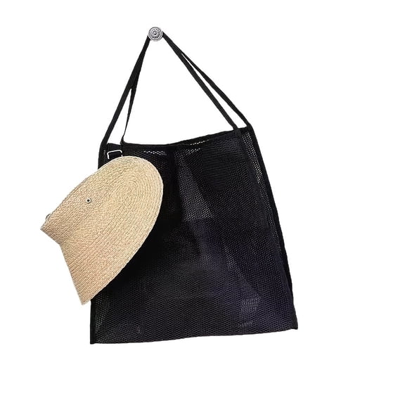 An Oversized Beach Tote Bag Made of Foldable with Handle Coating for Storing Toys Shells Clothing Towels While Out At The Beach