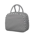 thumbnail image 1 of Sac à Lunch à Motif à Carreaux Rétro Design Portable Isolé pour Bureau et Pique-Nique, 1 of 7