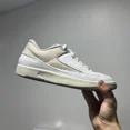 thumbnail image 4 of Ni - ke Size 9.5 - Ni - ke Air Jordan 2 Retro Low Python White Grey Sanddrift DV9956-100, 4 of 5