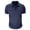 Navy #003, variant on Men's Polo Shirts Short Sleeve Quick Dry Casual Sports Outdoor Golf Shirt for Men Basic T-Shirt Tops with 2 Pockets, M