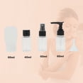 thumbnail image 2 of Unique Bargains 5 Pcs Travel Size Toiletries Bottles Containers Leakproof Squeezable Refillable Travel Container Set Black, 2 of 5