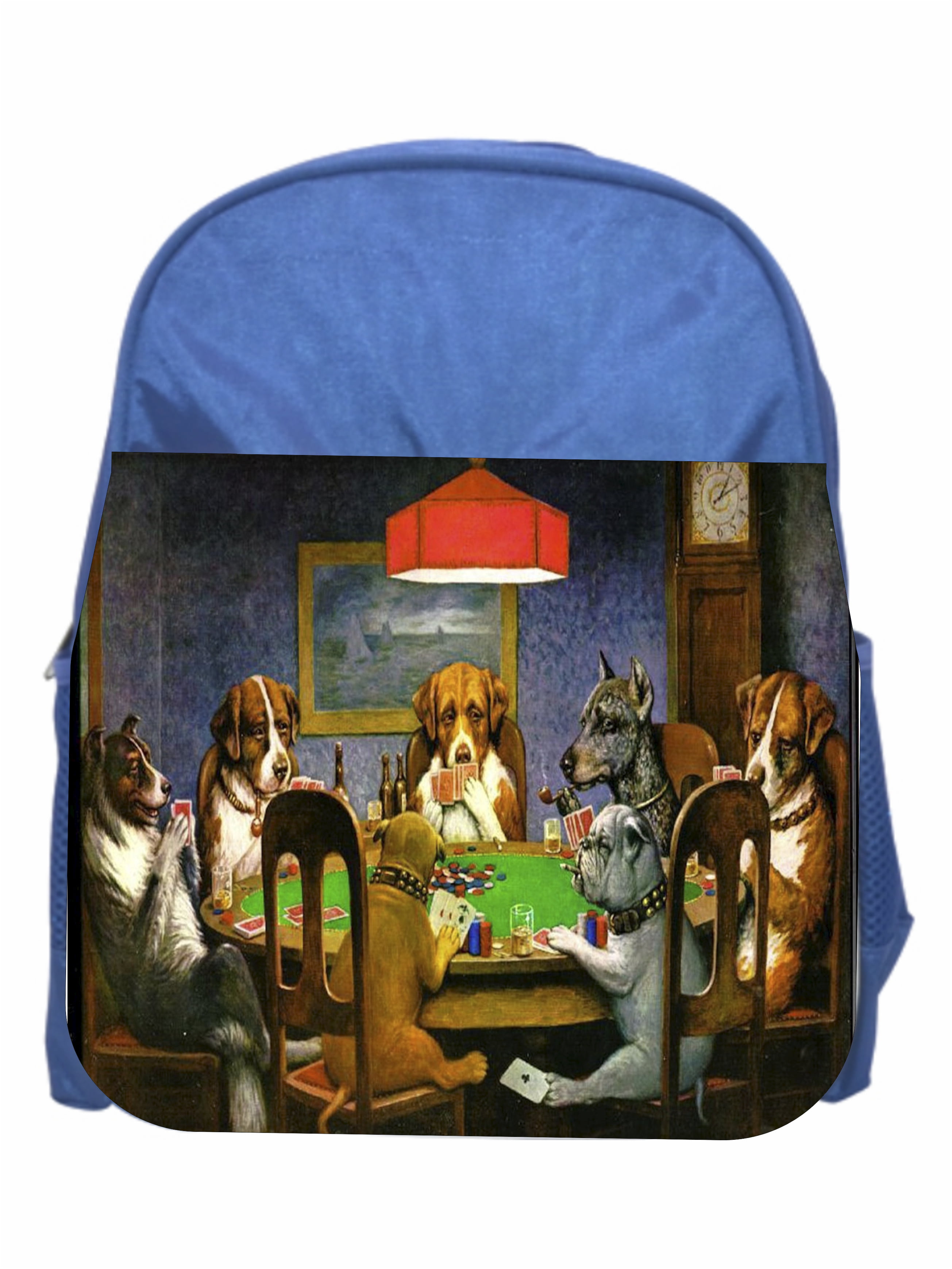 Dogs Playing Poker Casual Backpack Waterproof Laptop Backpack for Men Women Daypack