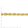 thumbnail image 2 of 10K Yellow Gold 10mm Handmade Diamond Cut Rope Chain Anklet 9 Inch, 2 of 2