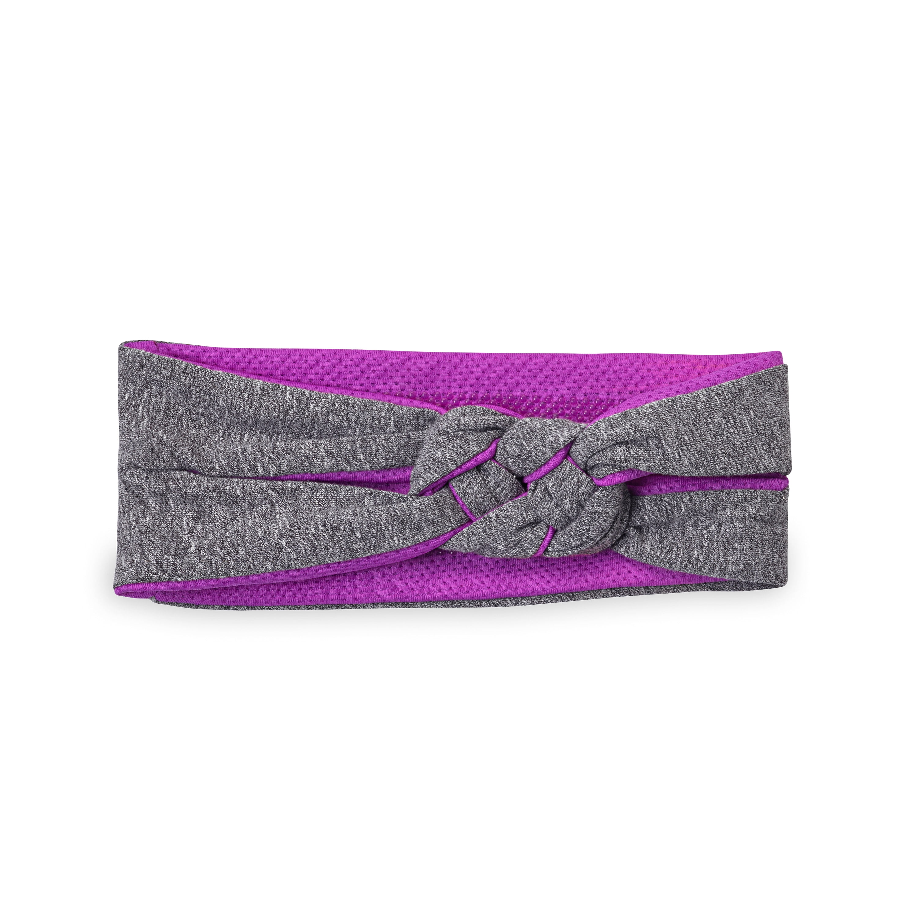 Jersey Headband-Mom Hair-Polyester Blend-Velvet Look-Purple