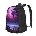 thumbnail image 2 of Daiia Purple Moon Tree Night Sky Backpack for Men and Women -Durable Backpack Large Capacity, Water-Resistant Bag with Adjustable Straps and Laptop Compartment, 2 of 9