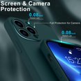 thumbnail image 5 of Compatible with iPhone 13 Pro Max Case with Screen Protector - Silky Soft Silicone - Enhanced Camera Cover - Slim Fit Protective Phone Case for Women Girls 6.7" - Pine Green, 5 of 14