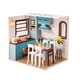 thumbnail image 1 of De Muebles En Miniatura De DIY Mini Dollhouse Mini Cocina Con Tapa Y Luces, Los Mejores Regalos De Cumpleaños Para Mujeres Y Niñas perfke Miniatura de casa de muñecas de bricolaje, 1 of 9