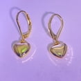 thumbnail image 5 of Gold Plated Heart Dangle Earrings for Women,Silver Dangle Leverback Earrings Hypoallergenic Love Heart Dangle Drop Earrings for Jewelry Gifts, 5 of 7