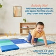 thumbnail image 3 of ECR4Kids SoftZone Square Dance Folding Activity Play Mat, 48in Square, Baby Essentials, Contemporary, 3 of 9