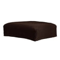 thumbnail image 3 of Funda protectora elástica para silla de comedor, funda para asiento de silla, funda protectora elástica Marron oscuro, 3 of 8