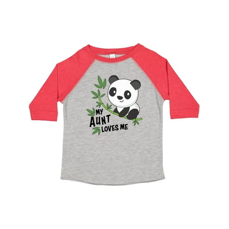 

Inktastic My Aunt Loves Me- Cute Panda Gift Toddler Boy or Toddler Girl T-Shirt