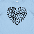 thumbnail image 4 of Inktastic Heart Made Of Paws, Dog Paws, Puppy Paws - Black Boys or Girls Baby T-Shirt, 4 of 5