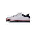 thumbnail image 3 of TENIS PLATAFORMA CASUAL LEON MUJER DAMA BLANCO CON MARINO POLIPIEL CABRA 3829 LEON 3829p, 3 of 3