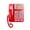 Red, variant on Whaledi Corded Telephone Desktop House Phone Seniors Caller Big Button Integrated