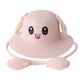 thumbnail image 2 of Sombrero de paja con orejas de moda con orejas que se mueven y saltan, gorras de pescador de protección para Rosa claro, 2 of 9