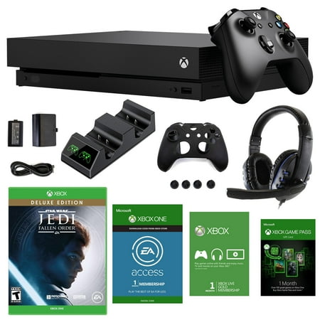 Xbox One X 1TB Star Wars Jedi: Fallen Order Console with Accessories Kit