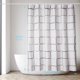 thumbnail image 4 of Quick-Dry Shower Curtain, Waterproof Washable Polyester Fabric, Semi-Transparent Bathroom Curtain with 12 Hooks, 180 x 200cm, White, 4 of 5