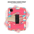 thumbnail image 7 of 360 Degree Rotating iPad Pro 11 inch 2020 2nd Generation Case with Pencil Holder, Dteck Kickstand Shockproof Heavy Duty with Shoulder Strap Hand Strap For iPad Pro 11 (2020), Colorful + Rose, 7 of 7